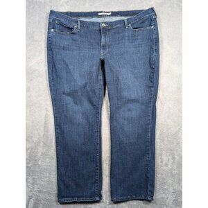 Levis Jeans Women Size 24W Denim Classic Straight Ankle Length Casual Streetwear